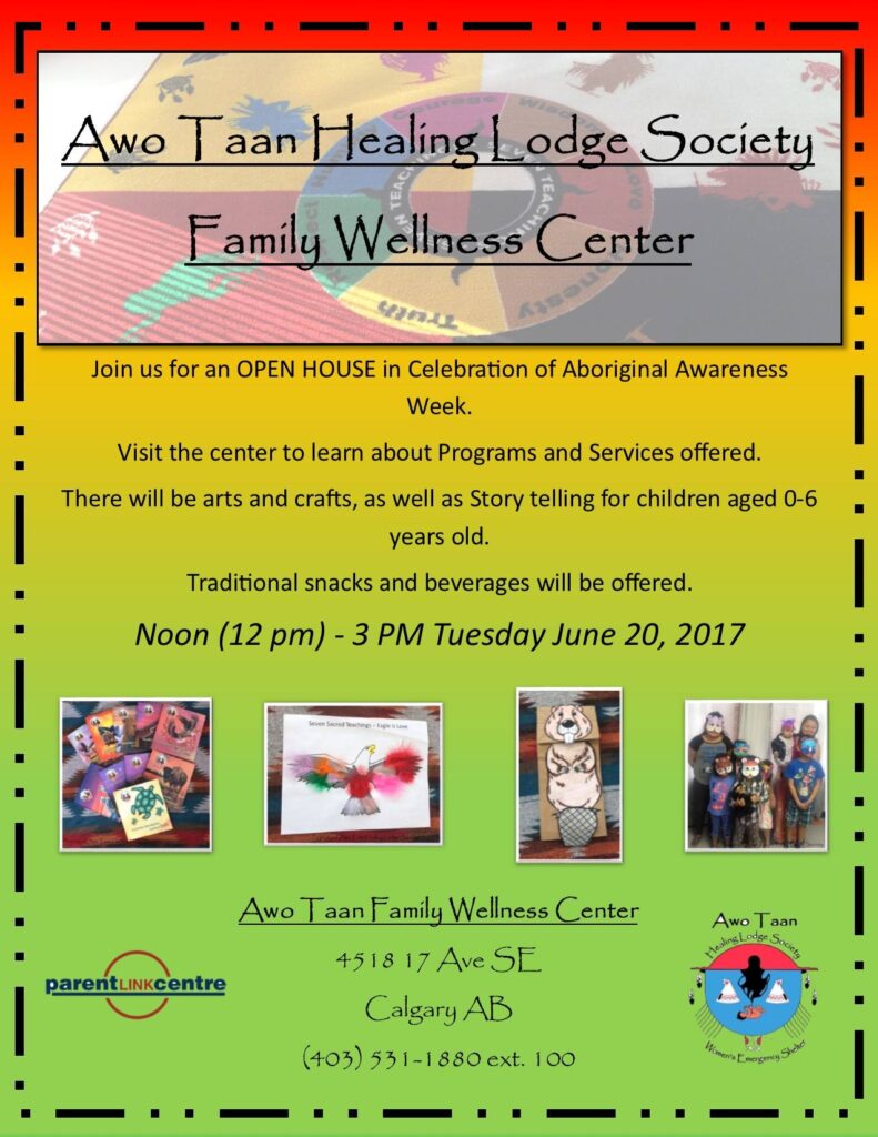 Awo Taan Family Wellness Center Aboriginal Week Open House