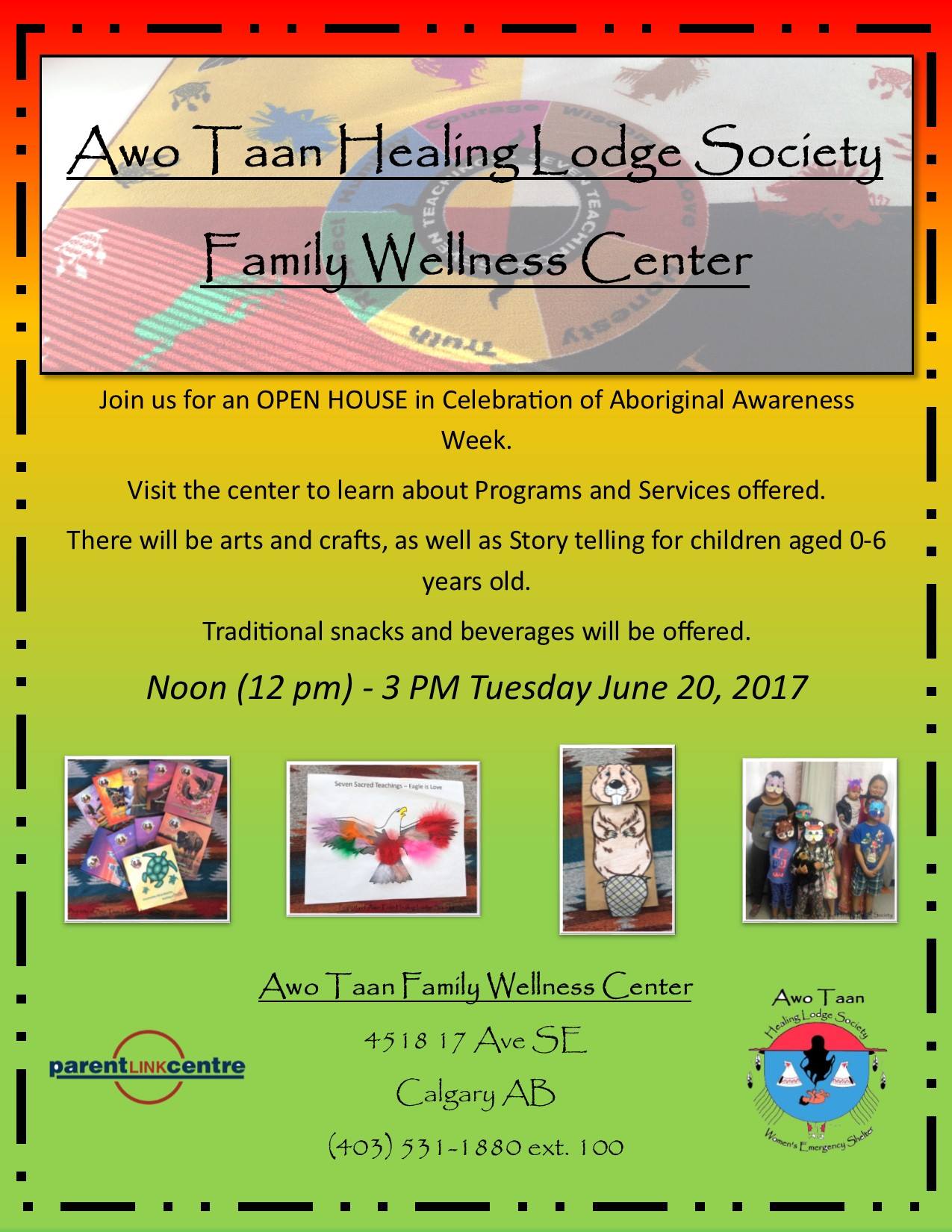 Awo Taan Family Wellness Center Aboriginal Week Open House