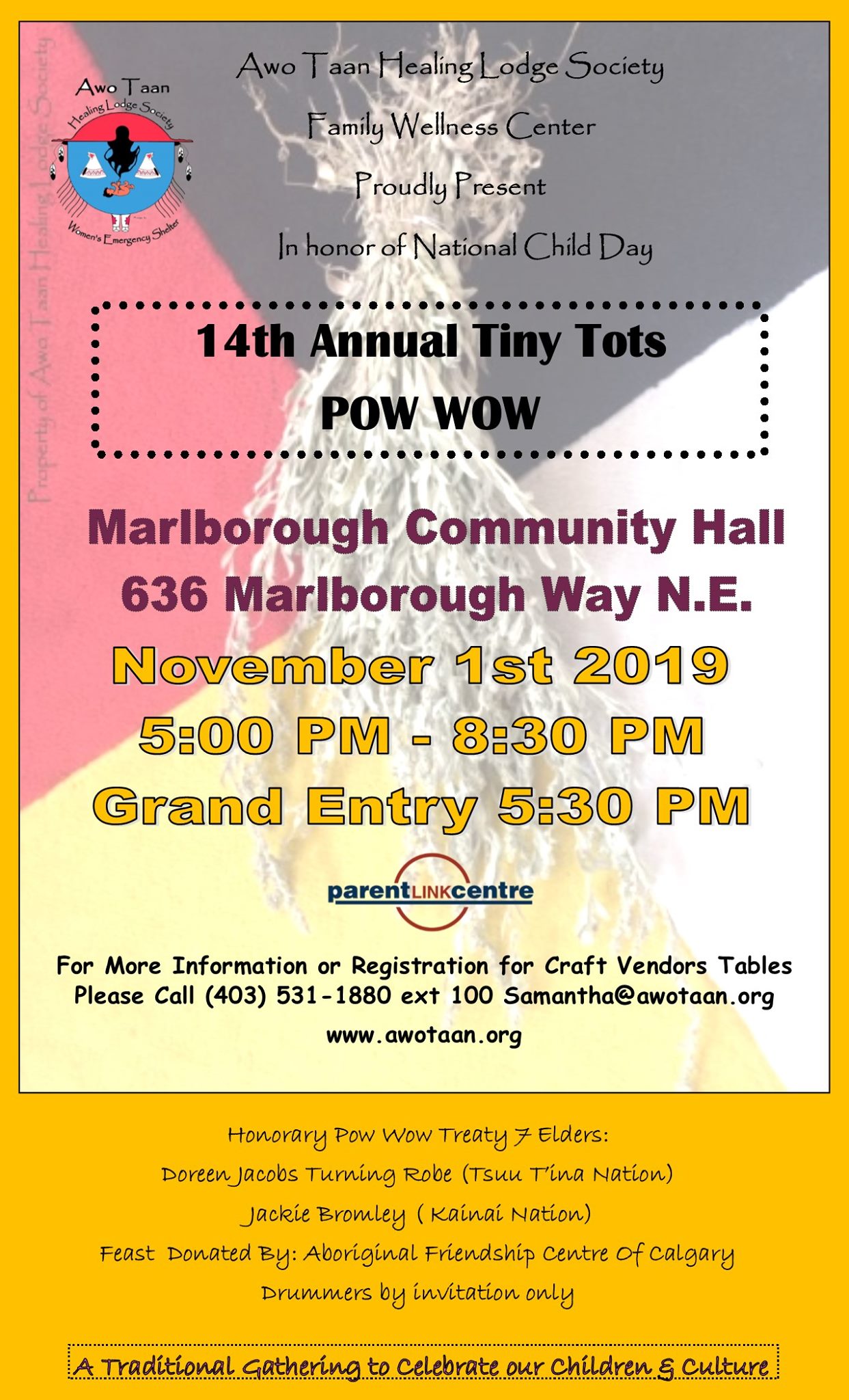 Awo Taan Healing Lodge Societys- 14th Annual Tiny Tots Pow Wow